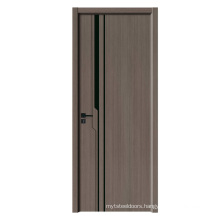 good quality light luxury paint free doors apartment mdf wooden door skin sheet modern design GO-Q0014